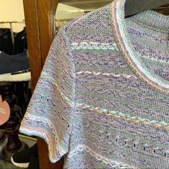 Chanel Short Sleeve Knit Crew Shift Dress - Picture 13 of 14